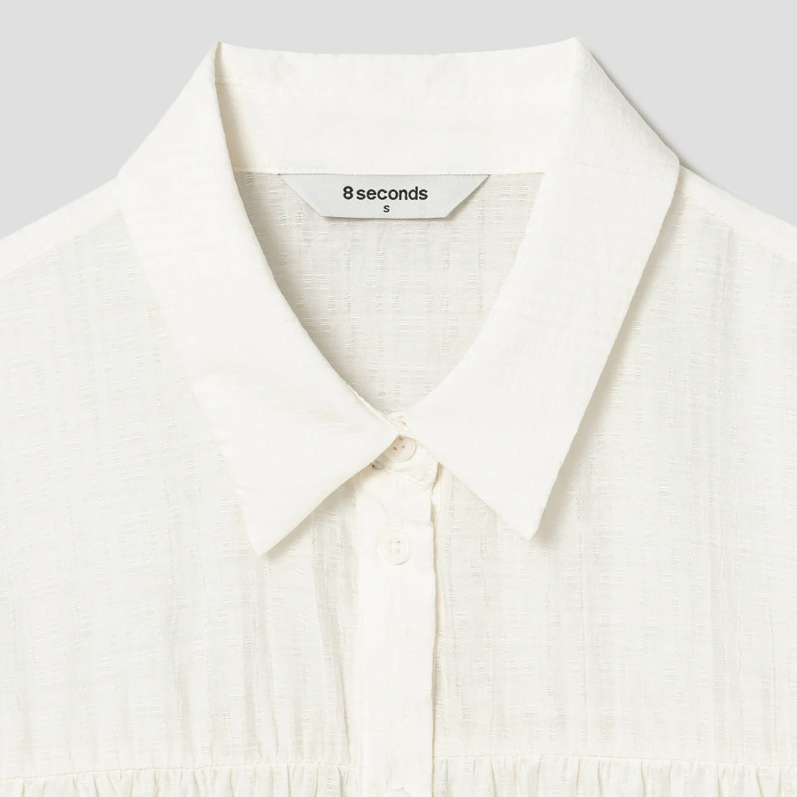 8 seconds Tiered Blouse — Ivory