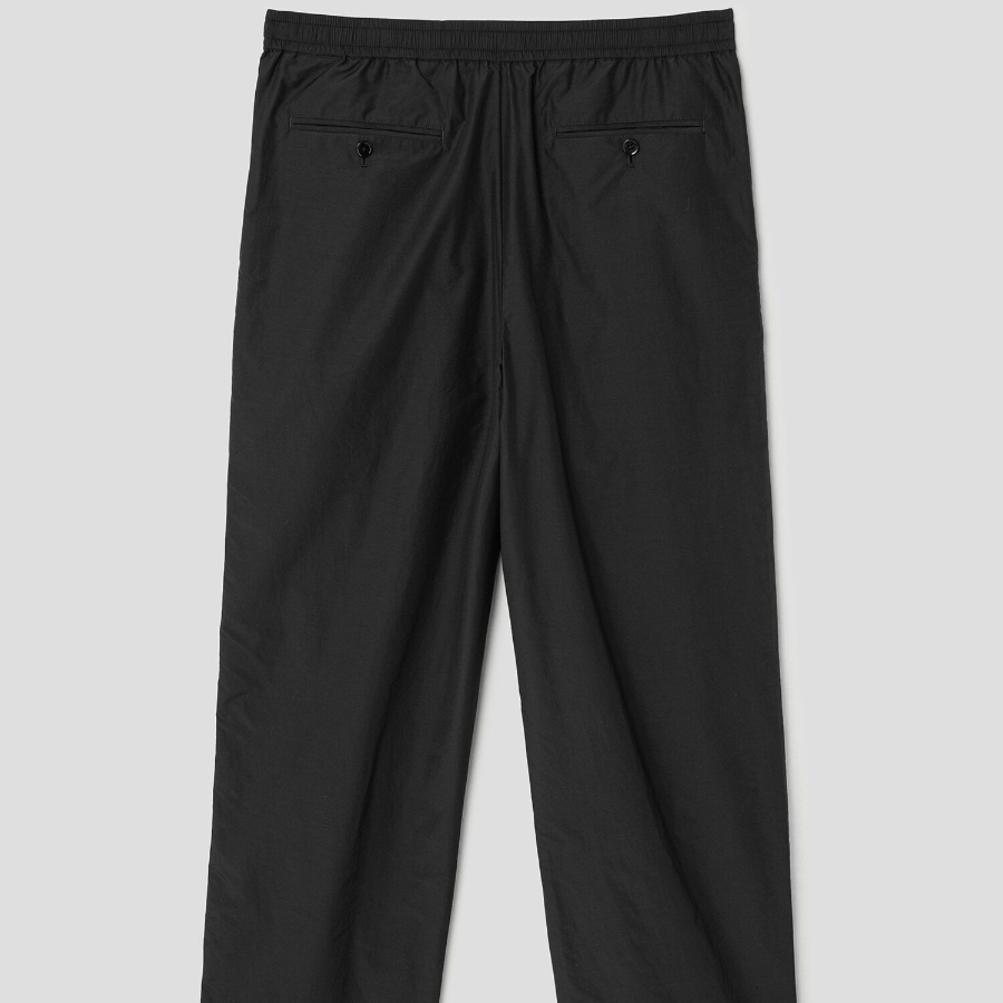 Theory Men Soft Lawn Pleated Pants - Black