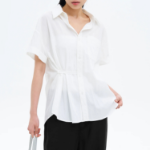 8 seconds Unbalance Summer Shirt — White