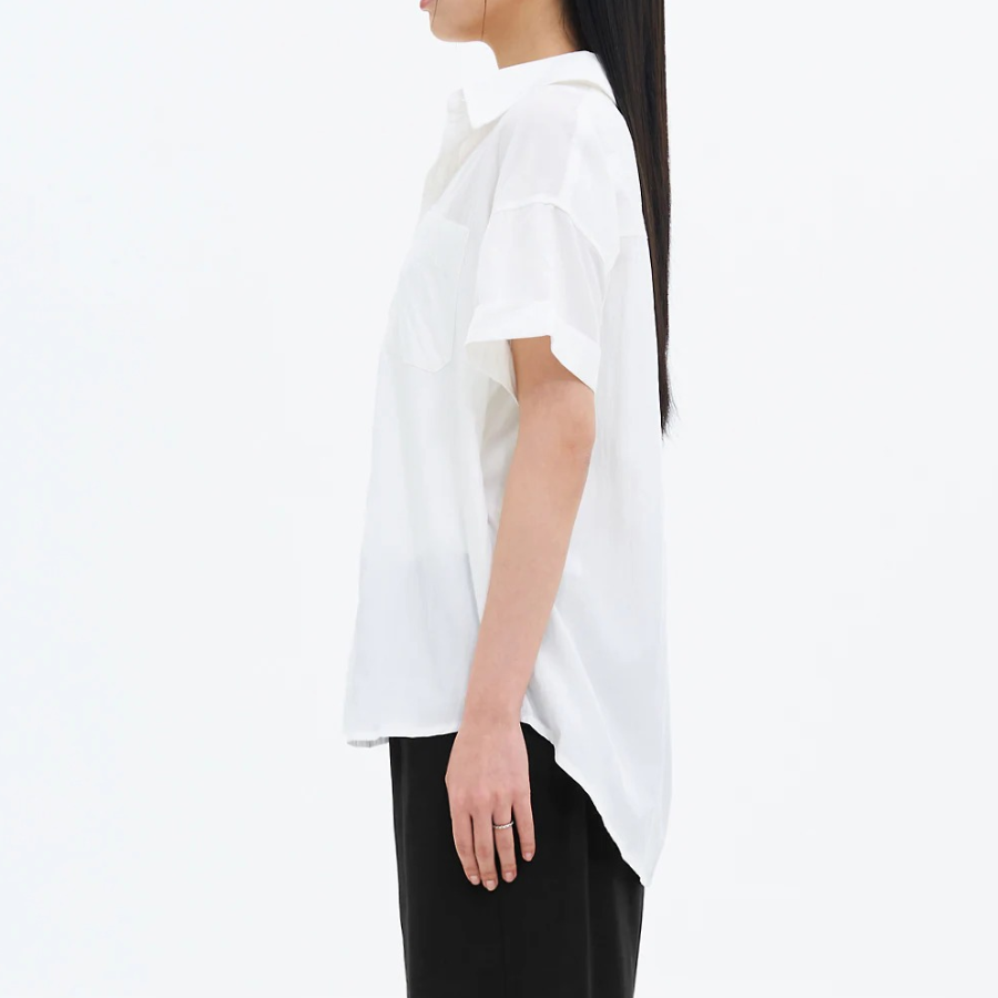 8 seconds Unbalance Summer Shirt — White