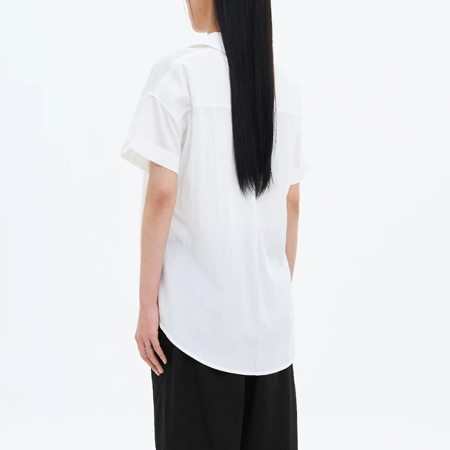 8 seconds Unbalance Summer Shirt — White