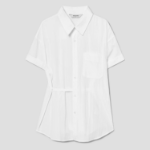 8 seconds Unbalance Summer Shirt — White