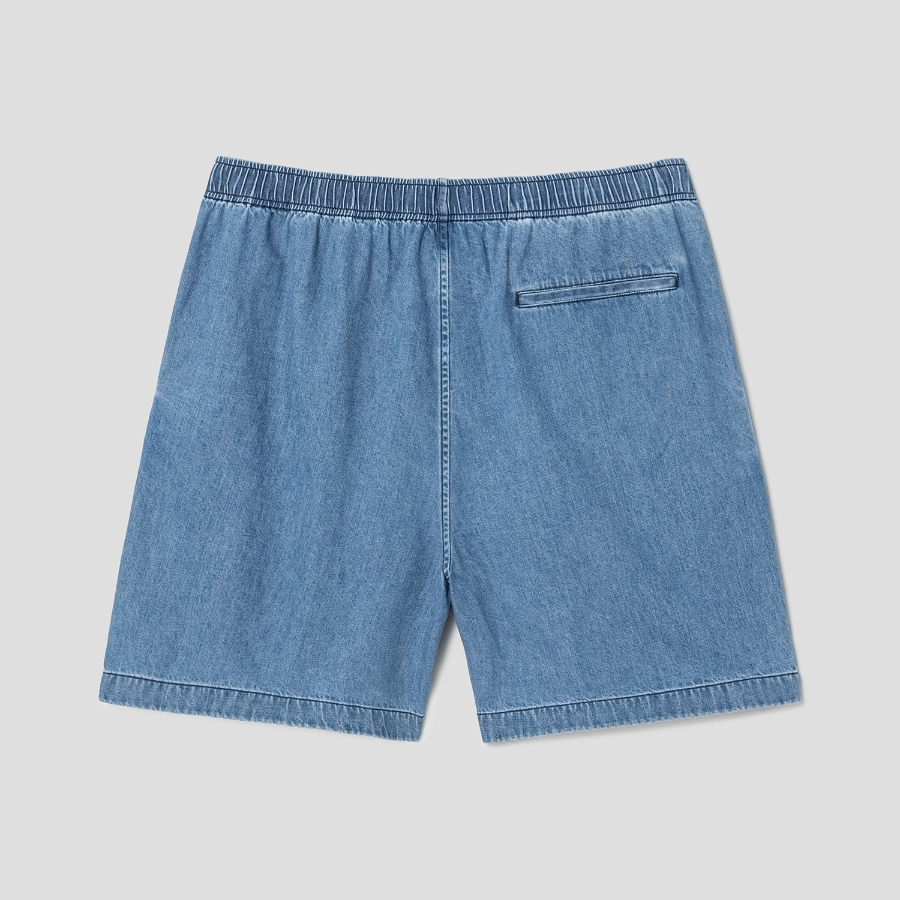 Theory Men Summer Denim Easy Shorts - Light Wash