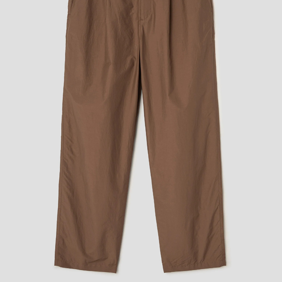 Theory Men Soft Lawn Pleated Pants - Deep Tobacco