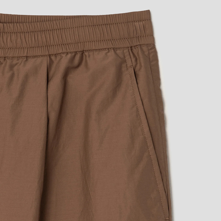 Theory Men Soft Lawn Pleated Pants - Deep Tobacco