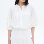 8 seconds Pintuck Blouse — White