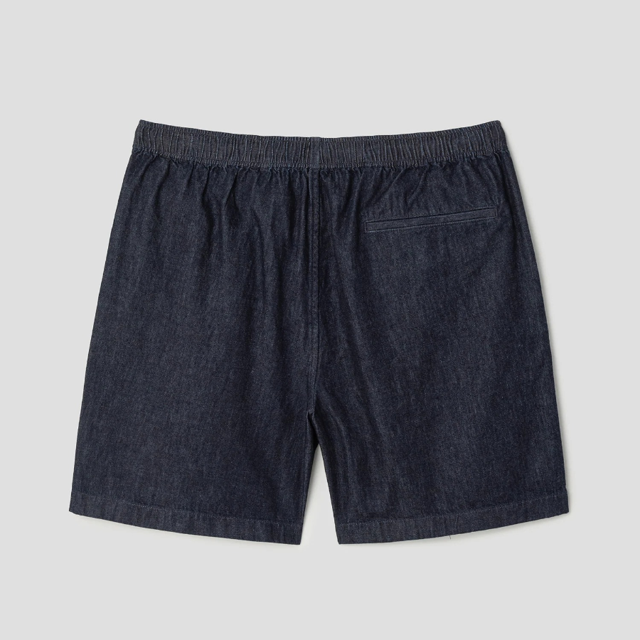Theory Men Summer Denim Easy Shorts - Dark Wash