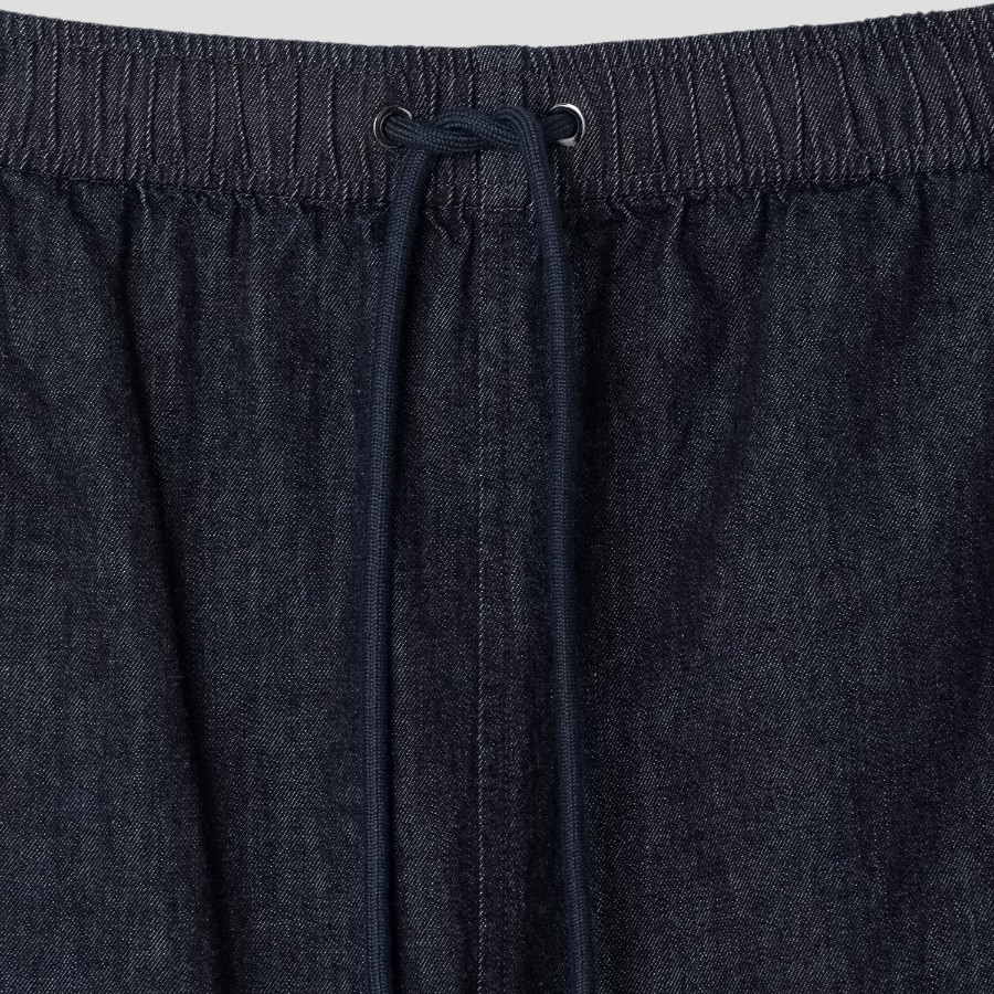 Theory Men Summer Denim Easy Shorts - Dark Wash