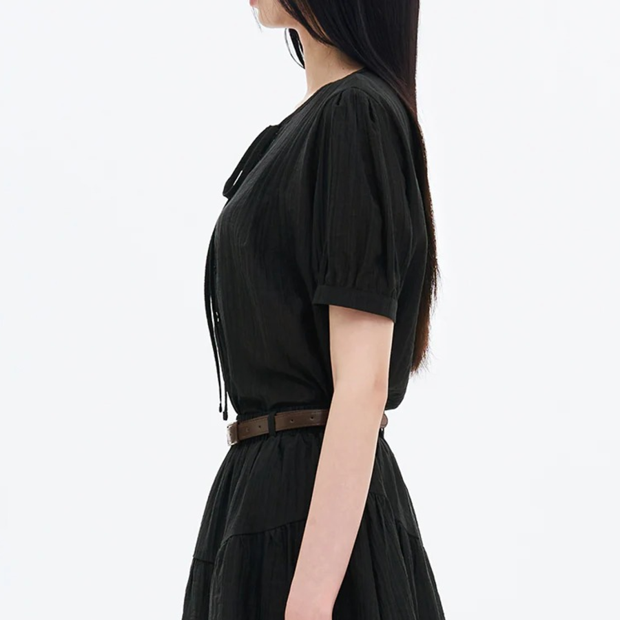 8 seconds Sheer Blouse — Black