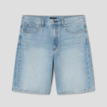 Theory Men Cotton Denim Laurence Shorts - New Light Wash