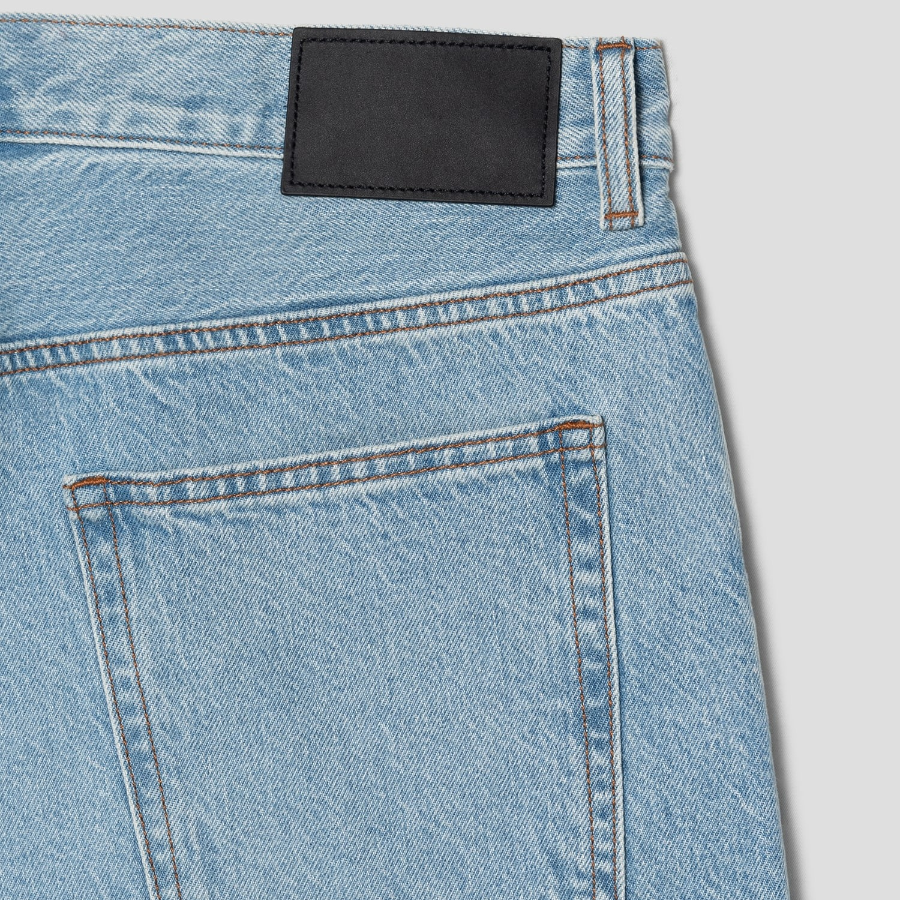 Theory Men Cotton Denim Laurence Shorts - New Light Wash