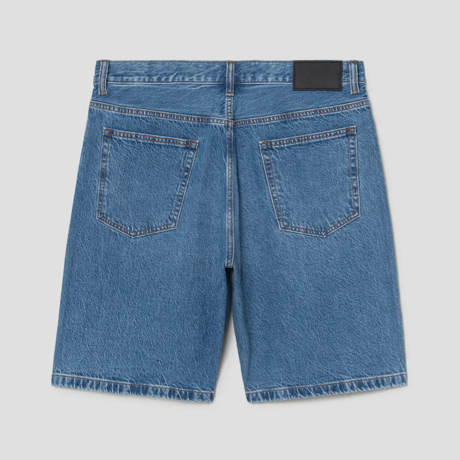 Theory Men Cotton Denim Laurence Shorts - New Med Wash