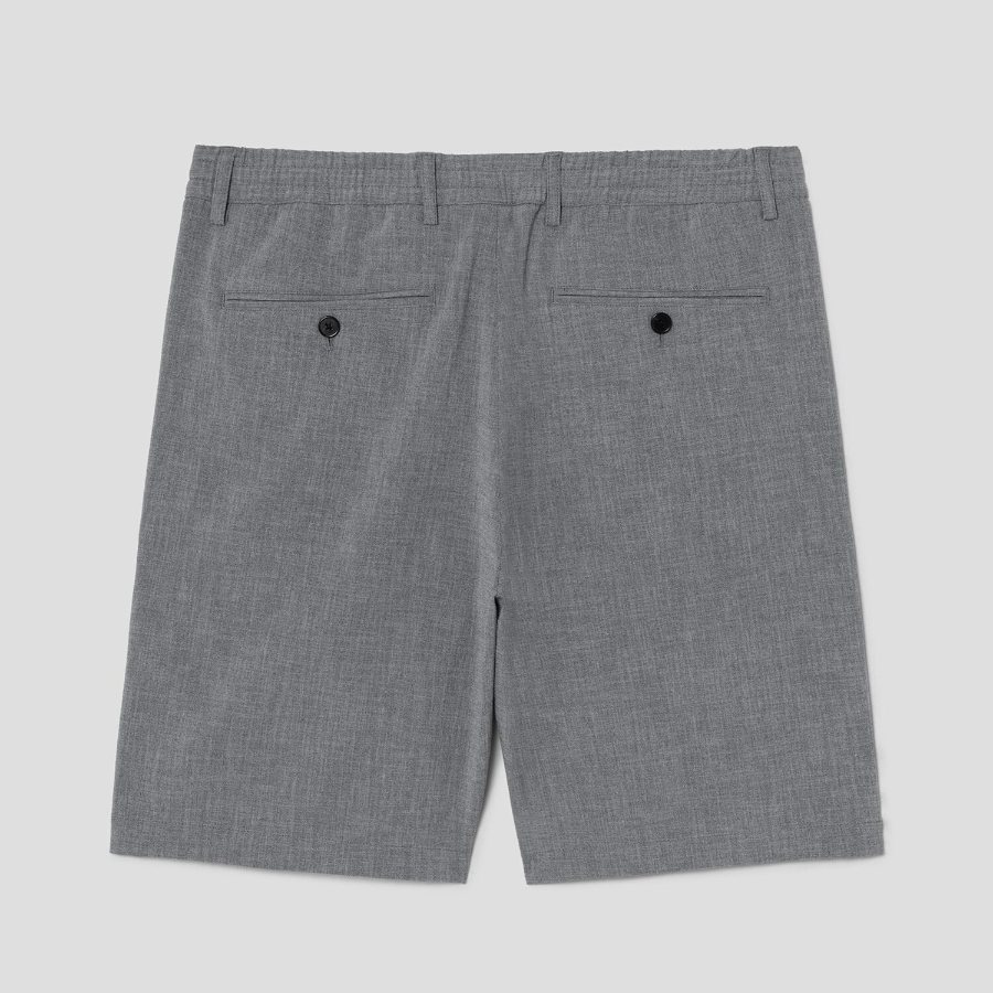 Theory Men Perform Suit Curtis Short - Medium Grey Melange