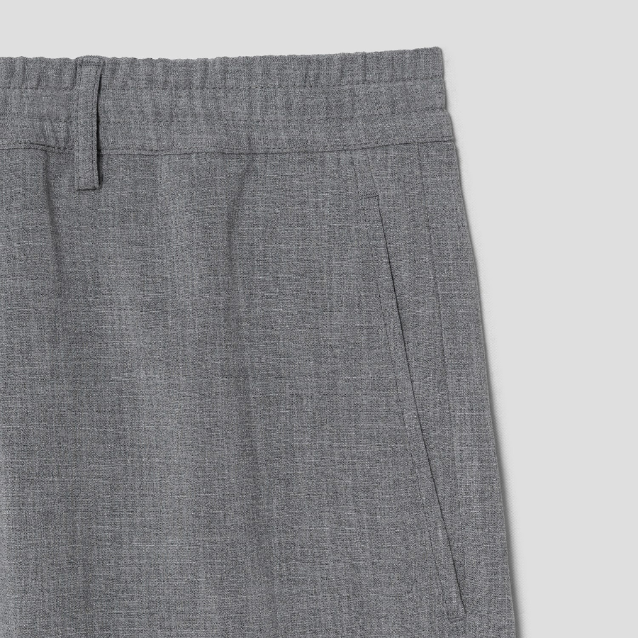 Theory Men Perform Suit Curtis Short - Medium Grey Melange