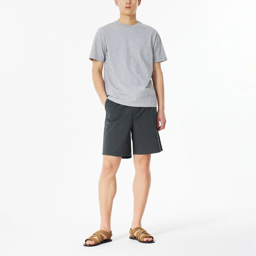 JAJU Smart Cotton Short Sleeve T-Shirt – Melange Grey