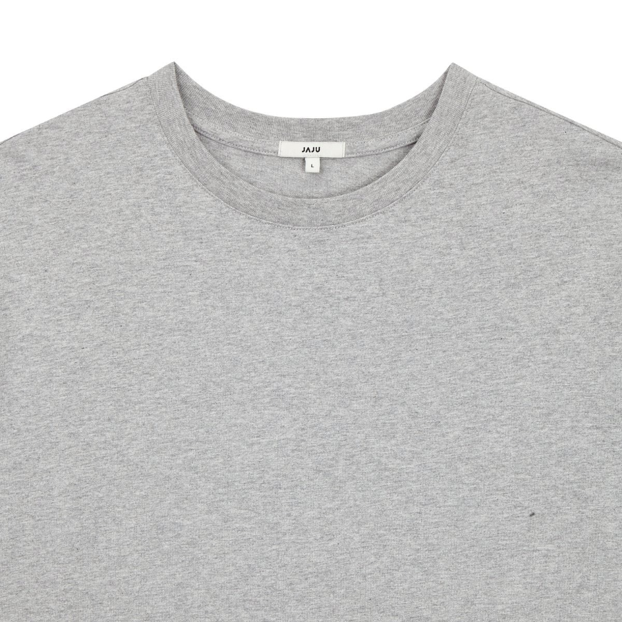 JAJU Smart Cotton Short Sleeve T-Shirt – Melange Grey
