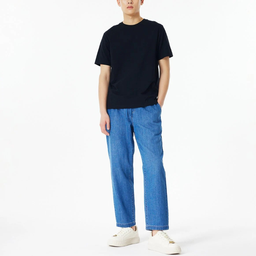 JAJU Smart Cotton Short Sleeve T-Shirt – Black