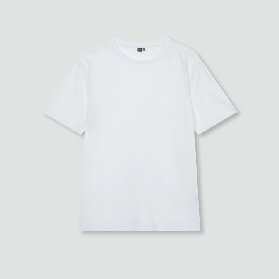 JAJU Smart Cotton Short Sleeve T-Shirt – White