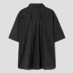 8 seconds Oversized Nylon Short-Sleeve Shirt — Black