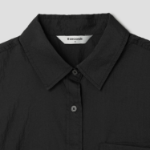 8 seconds Oversized Nylon Short-Sleeve Shirt — Black