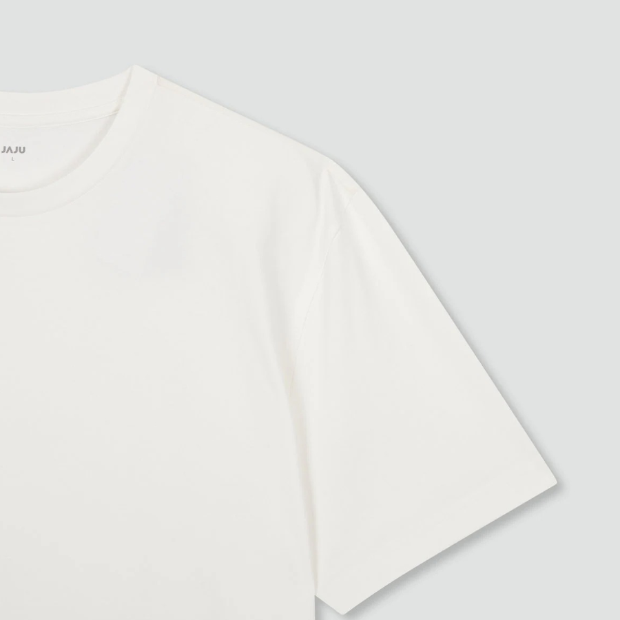 JAJU Unisex Sorona Short Sleeve T-Shirt – White