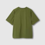 JAJU Square-Texture Loose Fit T-Shirt – Khaki