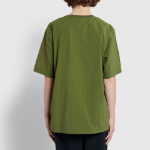 JAJU Square-Texture Loose Fit T-Shirt – Khaki