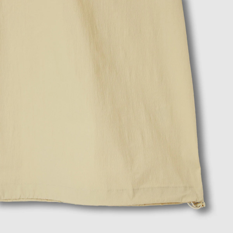 JAJU Square-Texture Loose Fit T-Shirt – Beige