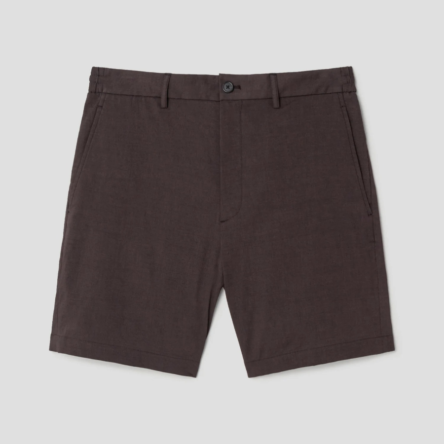 Theory Men Good Crunch Curtis Short - Dark Mocha