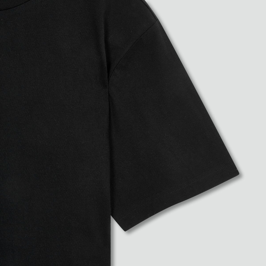 JAJU Smart Cotton Short Sleeve T-Shirt – Black