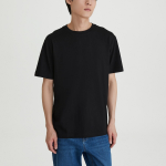 JAJU Smart Cotton Short Sleeve T-Shirt – Black