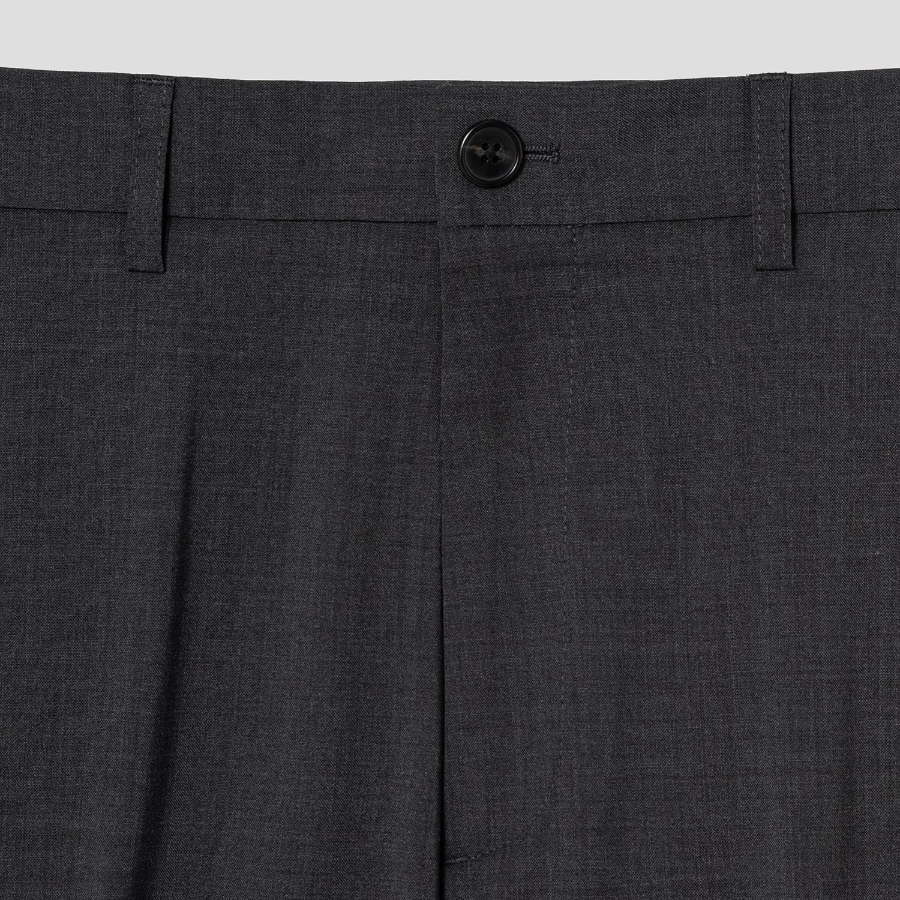 Theory Men Motion Wool Curtis Pant - Charcoal Melange