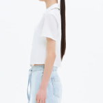 8 seconds Wrinkle Ribbon Blouse — White