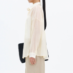 8 seconds Sheer Long Sleeve Shirt — Yellow