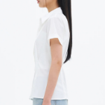 8 seconds Wrinkle Free Slim Fit Short Sleeve Shirt — White