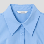 8 seconds Wrinkle Free Slim Fit Short Sleeve Shirt — Blue