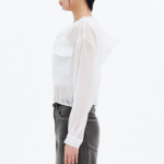 8 seconds Hood Long Sleeve Shirt — White