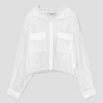 8 seconds Hood Long Sleeve Shirt — White