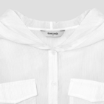 8 seconds Hood Long Sleeve Shirt — White