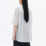 8 seconds Oversized Nylon Short Sleeve Shirt — Light Gray