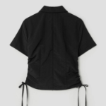 8 seconds Zip-Up Modified Shirt — Black