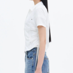 8 seconds Zip-Up Modified Shirt — White