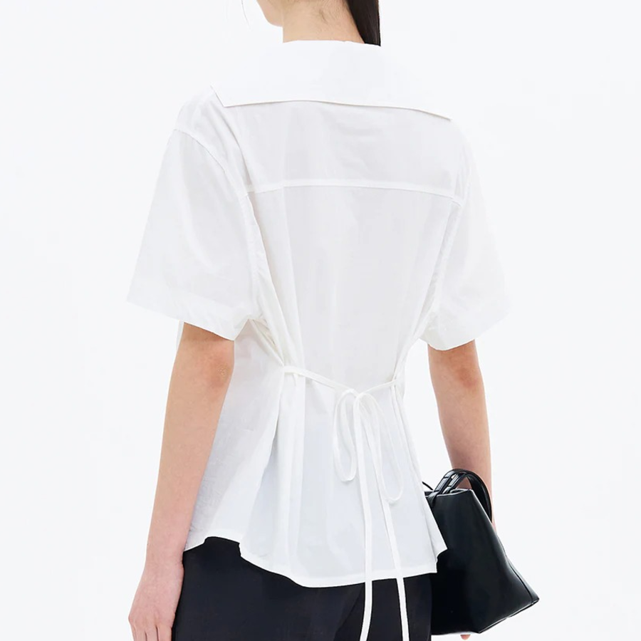 8 seconds Sailor Collar Blouse — White