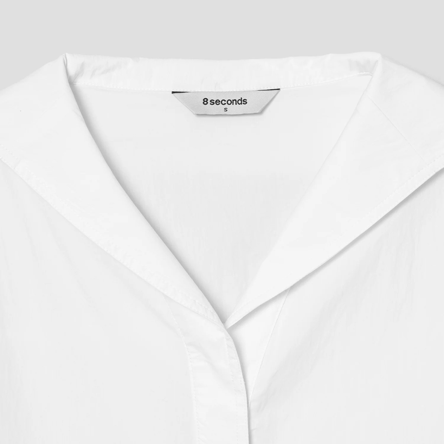 8 seconds Sailor Collar Blouse — White