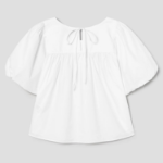 8 seconds 60s Cotton Sleeve Volume Blouse — White