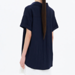 8 seconds Unbalanced Summer Shirt — Navy