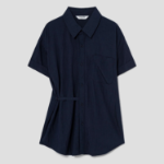 8 seconds Unbalanced Summer Shirt — Navy