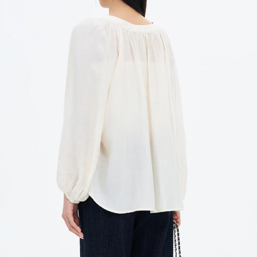 8 seconds Square Neck Blouse — Ivory