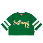 ICEBISCUIT [Junior] Color Block Line Crop T-Shirt_IB42TR607