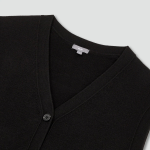 JAJU Button Vest – Black